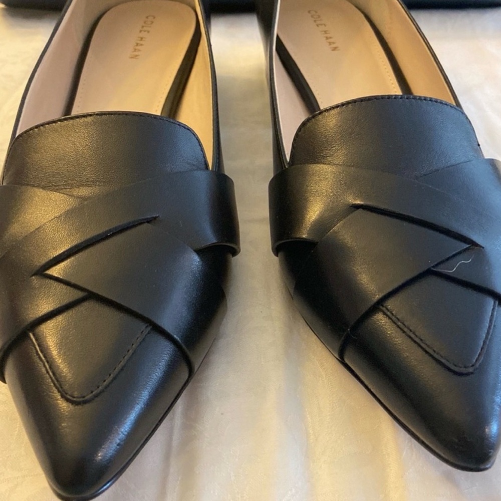 Cole Haan Women's Black Leather Flats